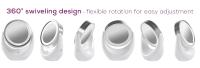 beurer illuminated vanity make up mirror bs49  360 swiveling design with flexible rotation