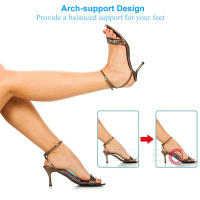 EiD-plantillas ortopédicas de cuero para mujer, almohadilla de soporte para el arco del pie plano, alivio del dolor, Sandalia de tacón alto, insertos ortopédicos - details 18