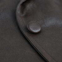 Chaqueta de cuero de manga larga con cuello atado, temperamento de moda, estilo de viaje, otoño e invierno, 2024 - details 12