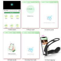 Vibrador de Prostatea para Hombres Enchufe de Glúteo con Estimulación de Tres Puntos Control APP - details 15