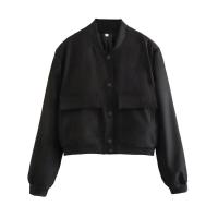 Chaqueta Bombera de Manga Larga Vintage Moda Casual para Mujeres con Bolsillos - details 8