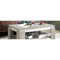 Mesa de centro; mesa de sofá; mesa de salón; mesa con estante, mesa sin función; revestimiento de melamina