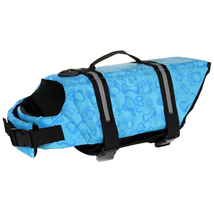 Chaleco de Seguridad Ajustable para Perros Fácil de Usar con Cinturón Reflectante para Natación Ideal para Salvación de Mascotas - 1