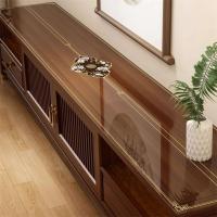Nuevo estilo chino TV cubierta antipolvo PVC mantel de vidrio suave impermeable resistente al aceite zapato gabinete mesa aparador Mat - details 9