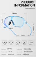 KAPVOE Gafas de Ciclismo Photochromicas Gafas de Sol Deportivas para Hombres y Mujeres - details 10