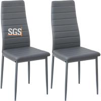 Sillas de Comedor Juego de 4 Sillas de Metal para Cocina, Silla de Mesa Comoda Silla con Asiento Tapizado, Negro - details 26