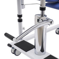 Elevador hidráulico de pacientes para el hogar, silla de ruedas portátil de transporte, ayuda de transferencia para ancianos Acero sin costuras, esponja, PU, madera - details 4