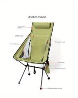 Silla de camping plegable, portátil, liviana y compacta: ¡perfecta para actividades al aire libre, caminatas, campamentos y picn - details 2