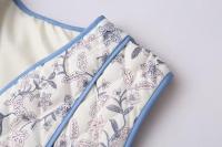 BUNO-Chaleco acolchado con estampado Floral para mujer, Tops retro de estilo nacional, ropa para niña, moda Vintage, otoño e invierno, 2024 - details 7