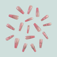 Decoración rosa con diamantes de imitación, uñas de borde suave e inofensivas para decoración de uñas DIY - details 1