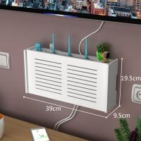 Caja de almacenamiento de enrutador Wifi, estante de Panel inalámbrico montado en la pared, soporte de tablero de enchufe, organizador de cables, decoración del hogar - details 5