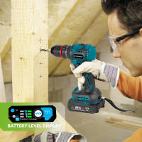 ONEGREEN-taladro de impacto eléctrico sin escobillas, 480N.M, 13mm, destornillador eléctrico, herramientas eléctricas para juego de pines de batería Makita - details 11