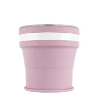 Taza plegable retráctil de silicona portátil - details 6