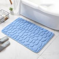 Alfombrilla de baño con relieve de adoquines, alfombras antideslizantes en lavabo, alfombra de suelo lateral de bañera, Felpudo de ducha, almohadilla de espuma viscoelástica - details 9