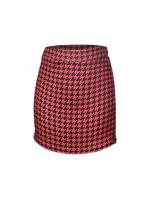 Media falda elegante de cintura elástica estilo Qianniao, Falda corta de cintura alta que abraza la cadera - details 29