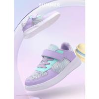 Moda verano niños zapatos casuales suaves lindas niñas rosa púrpura luz gruesa zapatillas de deporte de malla de aire chico princesa Net calzado deportivo - details 2