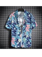 Ropa de playa para hombre, conjunto de 2 piezas, camisa hawaiana y pantalones cortos de secado rápido, ropa de moda para hombre, trajes informales estampados de verano - details 8