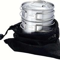 Olla al aire libre de los utensilios de cocina, taza determinada del café 2pcs con las tapas de ventilación, taza que acampa del acero inoxidable 304 - details 3