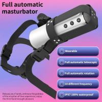 Embalaje privado Sexy automático usable masturbación copa telescópica giratoria masturbador masculino mamada vagina vibrador adultos juguetes sexuales para hombre - details 8