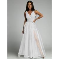 Vestido brillante con cuello en V y cintura delgada Moda femenina 2024 para Europa y Estados Unidos - details 12