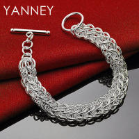 Pulsera de cadena trenzada fina para mujeres y hombres, plata, 8 pulgadas, regalo de joyería - details 2