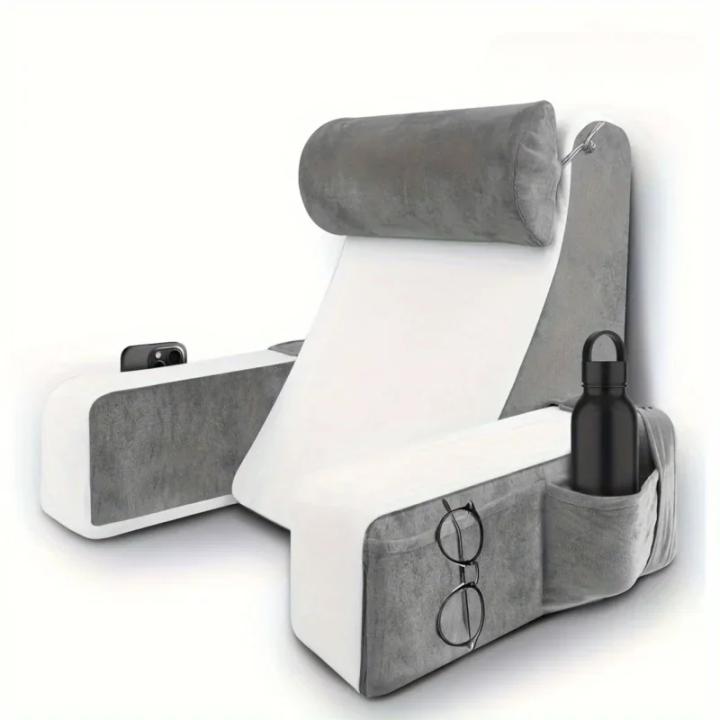 Almohada de Lectura Extra Grande de Memoria de Forma Almohada de Apoyo de Brazo para Cama