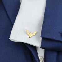 Gemelos de murciélago para hombre, botones de puño de acero inoxidable para camisa de muñeca, joyería para novio de boda, accesorios para hombre - details 5