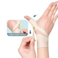 Muñequera protectora de compresión elástica suave, Protector de pulgar Spica Spt, muñequera ligera para deportes de gimnasio - details 5