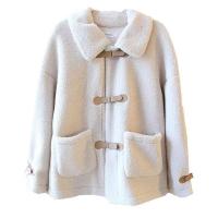 Nueva chaqueta Sherpa de otoño invierno para mujer, chaqueta corta holgada y versátil - details 3
