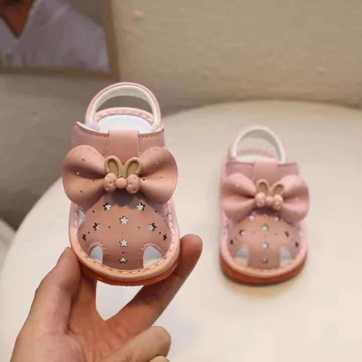 Sandalias de Niño GIOIO Zapatos de Verano de Suela Blanda para Niños y Niñas Estilo Princesa Baotou - 1