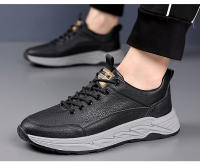 Zapatos de cuero de piel de vaca de primera capa, deportivos, casuales para hombres, moda - details 27