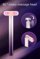 Masajeador de Ojos de terapia de luz roja EMS, compresa caliente, elimina las ojeras, relaja los ojos cansados, antiarrugas, estiramiento facial, cuidado de los ojos, varita de belleza - details 2