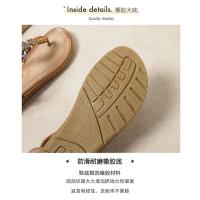 Sandalias de Mujer 2025 Estilo Boho con Cuentas y Strass Zapatos de Playa Transpirables - details 8