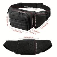 Riñonera multifunción de nailon para hombre, bolsa de cintura deportiva ligera y duradera para correr, ciclismo y montañismo - details 1