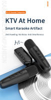 DS-K1 Karaoke Companion Bluetooth 5.3 Micrófonos inalámbricos de bobina móvil KTV DSP Sistema mezclador 3.5MM AUX Tipo-C Amplificador Host HIFI Estéreo envolvente para altavoz con cable/Kit de coche/PC/TV/Proyector/Teléfono - details 0