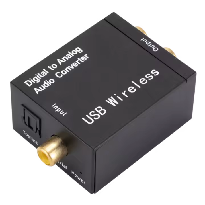 AMPLIFICADOR DE POTENCIA DE Audio, convertidor de Audio Digital a analógico, decodificador óptico/Coaxial SPDIF para amplificador ATV DAC, señal analógica estéreo - 1