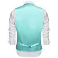 Chaleco de seda para hombre, 30 colores, liso, negro, azul, verde, rojo, Pik Gold Champain, chaleco ajustado de satén morado, Tops para hombre - details 41