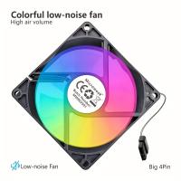 Ventilador de Computadora Fantástico de Alta Velocidad con Bajo Ruido y Gran Flujo Aéreo, 8 cm - details 3