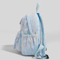 Mochila de viaje de gran capacidad de estilo coreano, mochila informal de moda con cremallera, mochilas escolares ligeras y bonitas para estudiantes para mujer - details 4