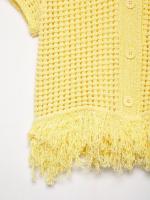 Estilo nueva chaqueta de ropa de mujer falda de punto a cuadros decorada con borlas - details 33