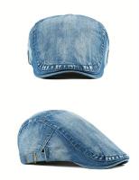 1pc Adjustable Herringbone Berets Peaked Flat Cap For Unisex Ideal choice for Gifts - details 1