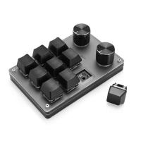9 Keys 2 Knobs ro Custom Gaming Keyboard Knob Programmable One-handed nical Keypad Hotswap ropad for PS Draw - details 5