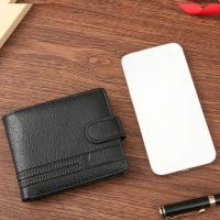 Carteras para hombre, monedero de cuero con cremallera, tarjetero delgado para hombre, billetera corta multitarjeta de calidad para hombre, monedero con bolsillo para monedas - details 1