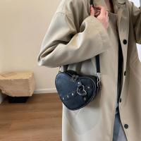 Bolso de hombro vintage Y2K con cadena pequeña para mujer, bolso en forma de corazón, bolso gótico grueso - details 6