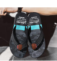 Nuevos hombres chanclas antideslizante desgaste exterior pellizcar zapatillas de los hombres zapatos de playa al aire libre - details 12