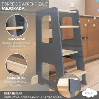 Torre de Aprendizaje Montessori Taburete Infantil de Madera Juguetes Montessori para 1 Año - details 7