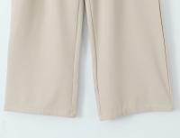 Conjunto de Dos Piezas para Mujer OUWU Chaleco Corto con Lazo y Pantalones Rectos de Cintura Alta con Cremallera Moda Urbana Chic - details 16