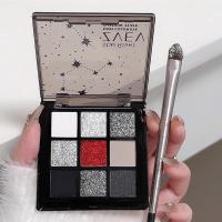 Paleta de Sombras de Ojos de Rosa Fresca Nueve Colores, Contraste Péstralo, Sombras Friables - details 6