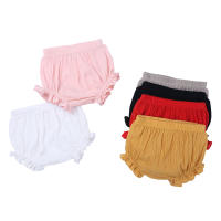 Pantalones cortos de verano para niñas, bombachos de algodón suave y lino, Color sólido, 6 a 24 meses, novedad de 2025 - details 1