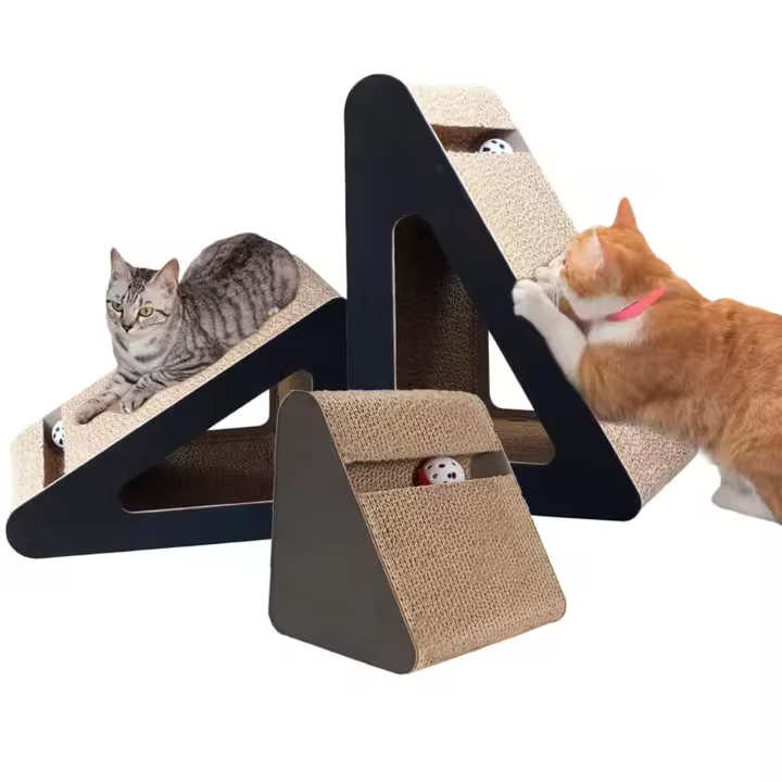 Rascador de cartón para gatos, texturas de alta densidad, promueve actividad, adecuado para compañero íntimo - 1